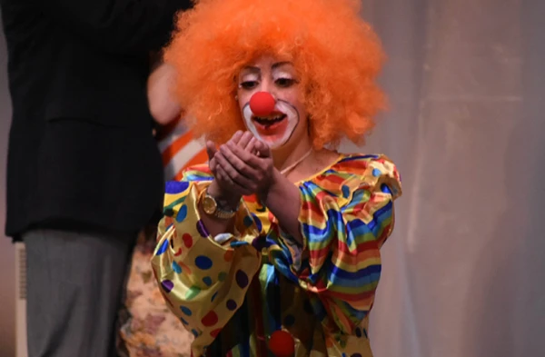 A female clown.